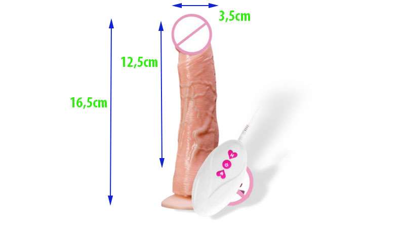 Kích thước dương vật giả hít tường Nobel Skin Kích thước dương vật giả hít tường Nobel Skin